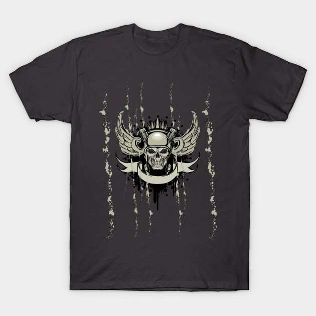 Mechanical Skull T-Shirt by viSionDesign